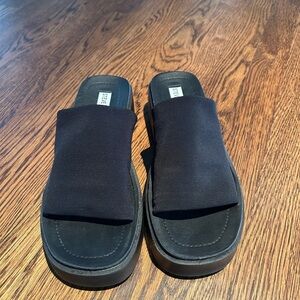 90s Steve Madden Black Slide Sandals